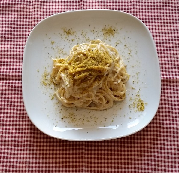 spaghetti Rummo ricotta pistacchi (7)
