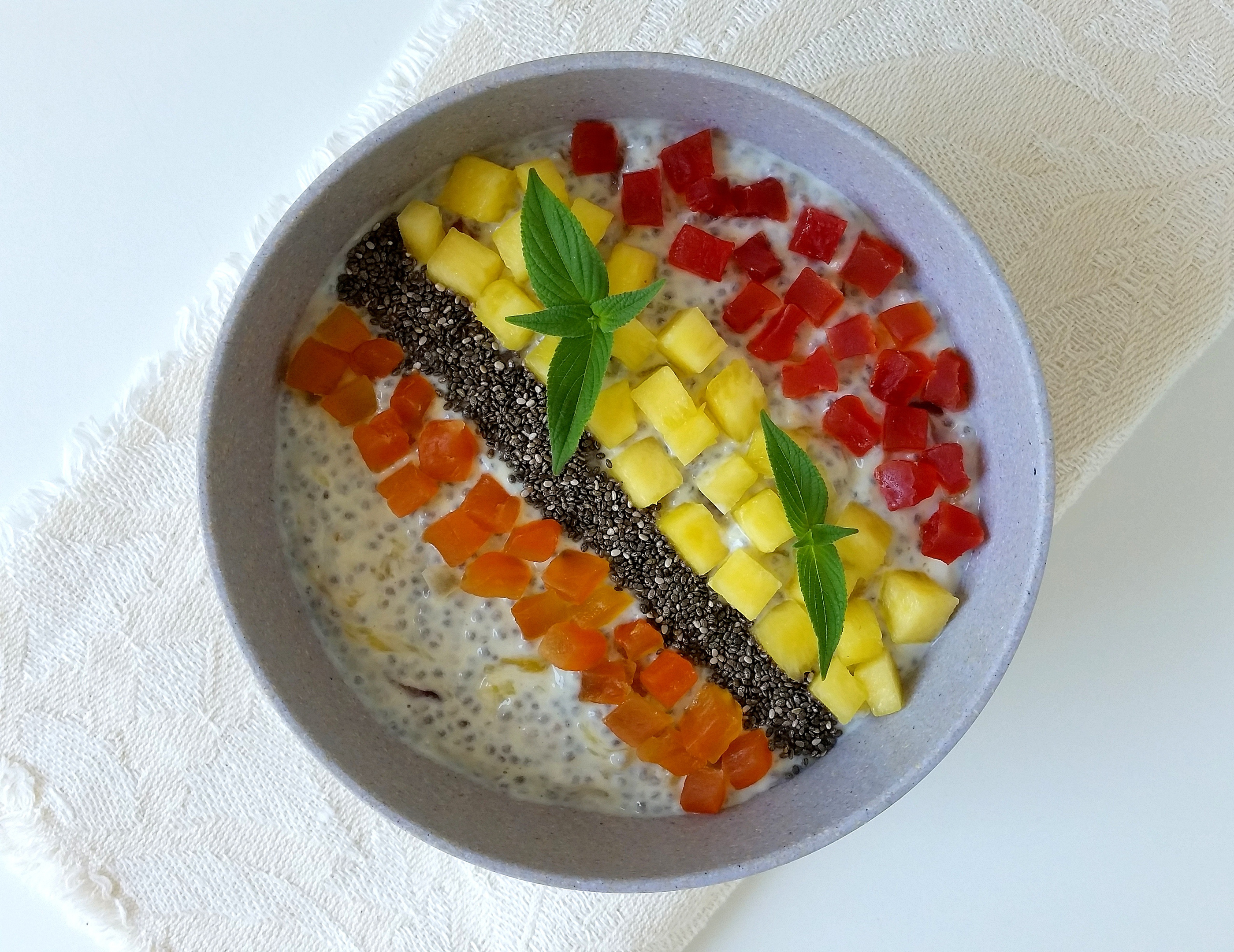 La mia colazione estiva in ciotola