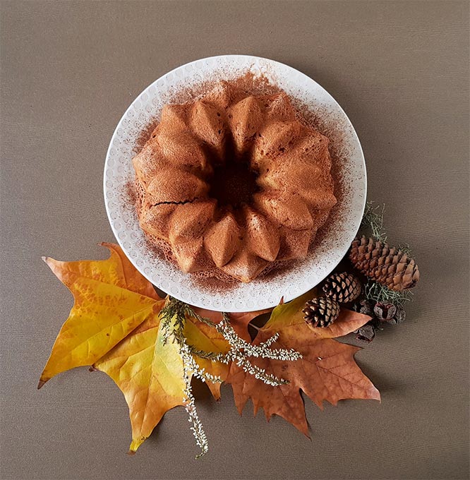 Ciambella esotica con ananas papaia zenzero e cannella