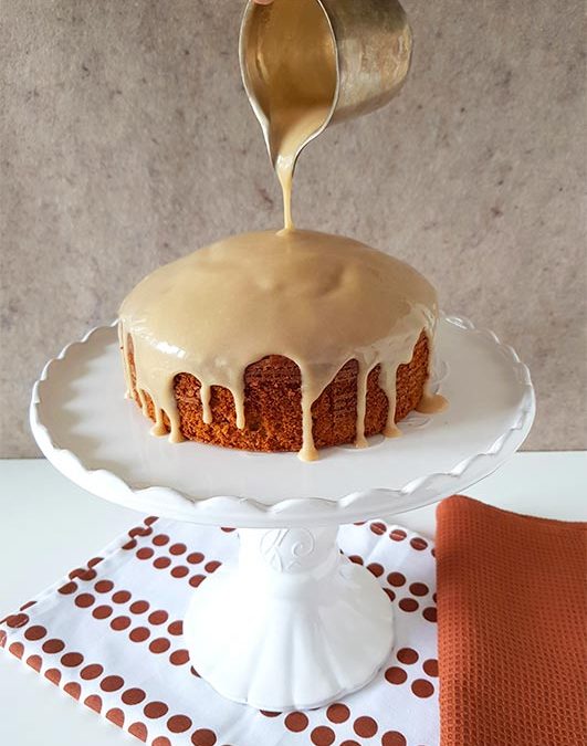 Hot milk coffee sponge cake