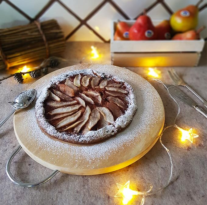 Galette con pere e cioccolato fondente